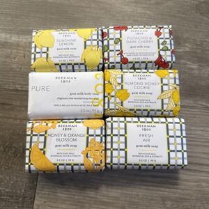 Beekman 1802 Goat Milk Soap Bar Palm Size 3.5 Oz each   (LOT OF 6)